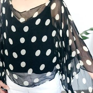 Polkadot Sheer Blouse